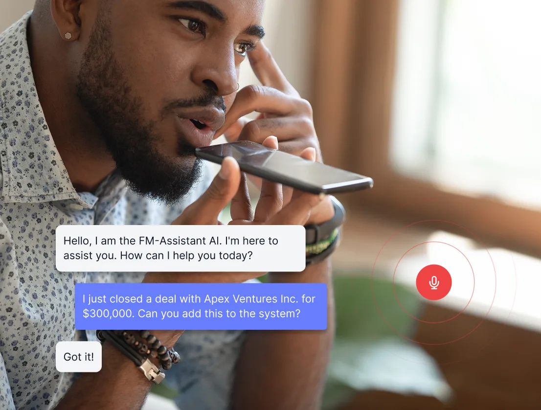 Voice recognition transcribing speech into form fields